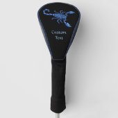Couvre-club De Golf Scorpion bleu (Devant)