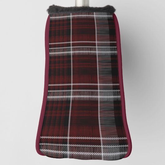Couvre-club De Golf Scotland Tartan Burgundy Grey Plaid Celtic (Tourné à 90°)
