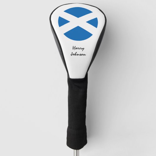 Couvre-club De Golf Scottish Flag & Monogramme Golf Clubs Couvertures (Devant)