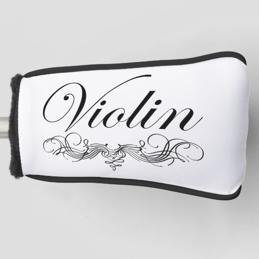 Couvre-club De Golf Script de violon (Devant)