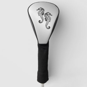 Couvre-club De Golf Seahorse Silver