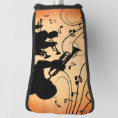 Couvre-club De Golf Section Trumpet Jazz Musique Orange Rust (Tourné à 90°)