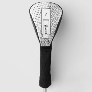 Couvre-club De Golf Séquence Centesimal 12chiffres Fibonacci par K Yon