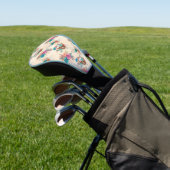 Couvre-club De Golf Série Boho Skull Design 3 (In Situ)