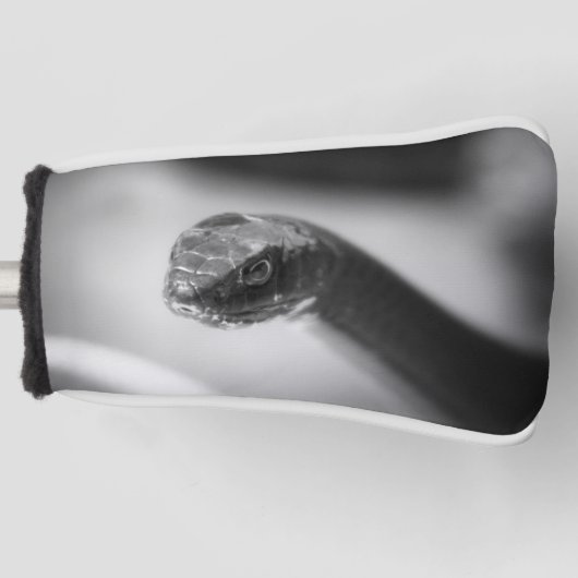 Couvre-club De Golf Serpent noir et blanc (Devant)