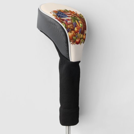 Couvre-club De Golf Serre de dinde américaine/américaine/Thanksgiving (Incliné)