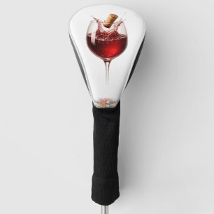 Couvre-club De Golf Serviette de bain éclaboussée de verre à vin de lu