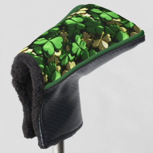 Couvre-club De Golf Shamrocks Gold Heart