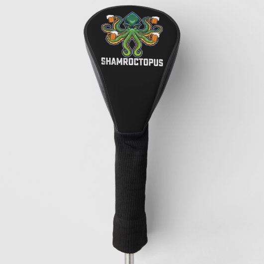 Couvre-club De Golf Shamroctopus Octopus Lover St Patrick's Day (Devant)