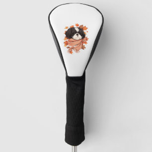 Couvre-club De Golf Shih Tzu Fall Dog Automne quitte Thanksgiving Copi
