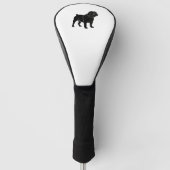 Couvre-club De Golf Silhouette Bulldog (Devant)