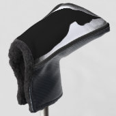 Couvre-club De Golf Silhouette de chat noir (Devant 3/4)