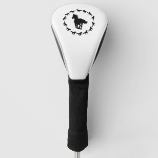 Couvre-club De Golf Silhouette Design Cheval