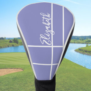 Couvre-club De Golf Simple bigorneau minimaliste nom personnalisé dame