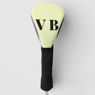 Couvre-club De Golf simple couleur pastel personnalisée minimale solid