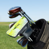 Couvre-club De Golf Simple jaune citron vert ajouter nom minimum perso (In Situ)