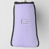 Couvre-club De Golf Simple Lavender Personal Initial (Tourné à 90°)