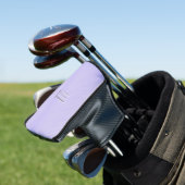 Couvre-club De Golf Simple Lavender Personal Initial (In Situ)