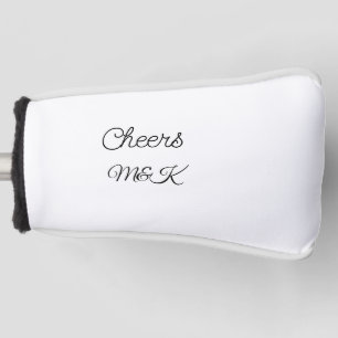 Couvre-club De Golf Simple minimal ajouter nom acclamations couple nom