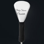 Couvre-club De Golf SIMPLE MINIMAL.CUTIE ADD NAME BABY baby shower Thr<br><div class="desc">Conception</div>