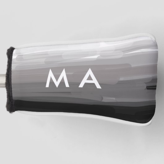 Couvre-club De Golf Simple monogram add your name letter man minimal t (Devant)