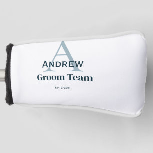 Couvre-club De Golf simple monogramme personnalisé groomsmen