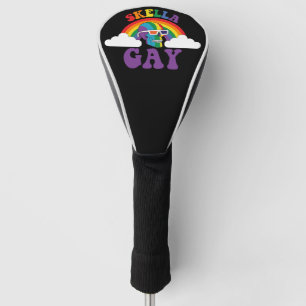 Couvre-club De Golf Skeleton Skella Gay Rainbow Prith Mois