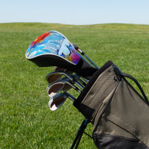 Couvre-club De Golf SlipperyJoe's gratte-ciel NYC bâtiments artwork gr