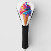 Couvre-club De Golf SlipperyJoe's vibrante crème glacée cone classique (Devant)