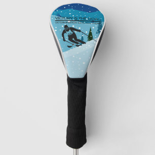 Couvre-club De Golf Slogan de la victoire en ski