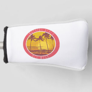 Couvre-club De Golf Smathers Beach Key West Vintage Beach Sunrise Surf
