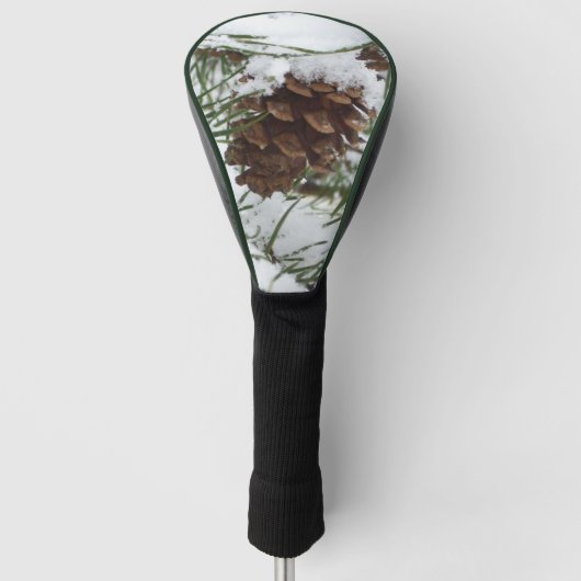 Couvre-club De Golf Snowy Pine Cone I (Devant)