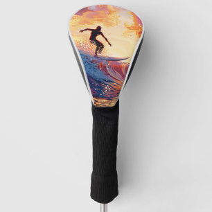 Couvre-club De Golf SoCal Sunset Surf - Premium Golf Club Couverture