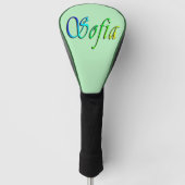 Couvre-club De Golf Sofia Son Nom En Couleur, (Devant)