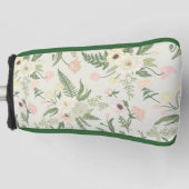 Couvre-club De Golf Soft Mint Green Garden Motif (Devant)