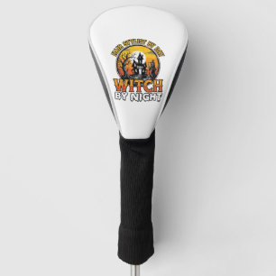 Couvre-club De Golf Sorcière Coiffeuse De Nuit Vintage Halloween Desi
