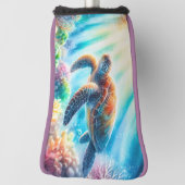 Couvre-club De Golf Sous la tortue de mer (Tourné à 90°)