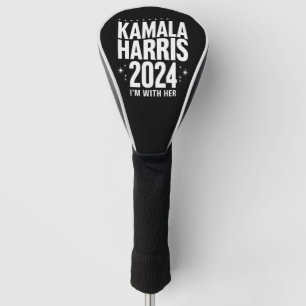 Couvre-club De Golf Soutien à Kamala 2024 Je suis avec elle Kamala Har