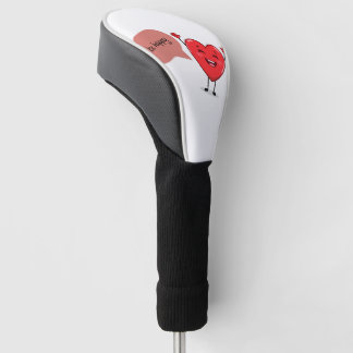 Couvre-club De Golf « Soyez heureux – Design positif et minimaliste »