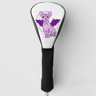 Couvre-club De Golf Sphynx Chat Chat Cute Pastel Goth Sorcière gothiqu