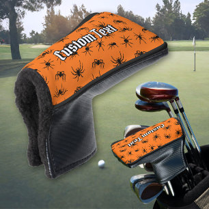 Couvre-club De Golf Spider Silhouettes Motif Golf Head Cover