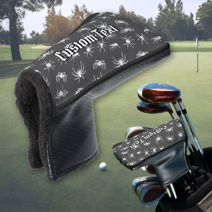 Couvre-club De Golf Spider Silhouettes Motif Golf Head Cover