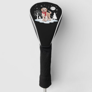 Couvre-club De Golf Spinone Italiano sous la lumière de la lune neige