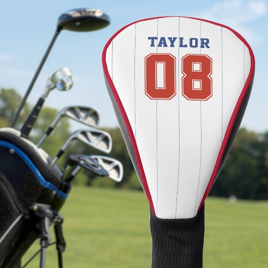 Couvre-club De Golf Sport de baseball Softball Pinstripe