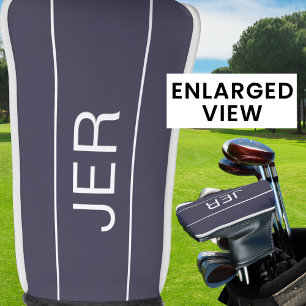 Couvre-club De Golf Sport moderne Monogramme Blue Classic Club