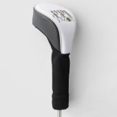 Couvre-club De Golf Squelettes de Pâques œufs dansants os drôles homme (Incliné)