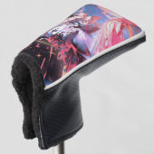 Couvre-club De Golf Statue cool Vaporwave de David en rose (Devant 3/4)