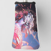 Couvre-club De Golf Statue cool Vaporwave de David en rose (Tourné à 90°)