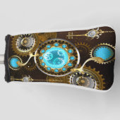 Couvre-club De Golf Steampunk Rusty Background (Devant)
