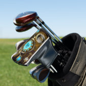 Couvre-club De Golf Steampunk Rusty Background (In Situ)